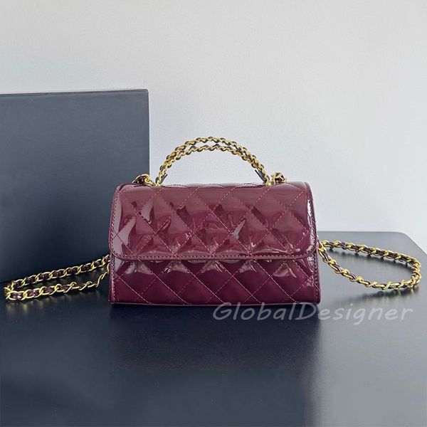 luxury envelope bag designer women crossbody bag patent leather shoulder bag diamond lattice metal handles lady chain messenger black elegant high quality purse 7A, Patent burgundy
luxury envelope bag designer women crossbody bag patent leather shoulder bag diamond lattice metal handles lady chain messenger black elegant high quality purse 7A, Patent burgundy