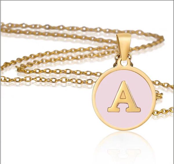Gold Necklaces Women Designer 14K Gold Plated Titanium Steel Round Plate Collarbone Chain Necklace for Women Pink 24 Initial Letter Pendant Necklace Bijoux Luxe
Gold Necklaces Women Designer 14K Gold Plated Titanium Steel Round Plate Collarbone Chain Necklace for Women Pink 24 Initial Letter Pendant Necklace Bijoux Luxe