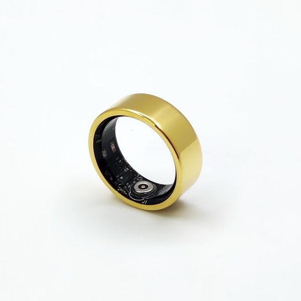 Qura Smart Ring Fourth Gen with Invisible Brushed Finish Available in Black Metallic Colors Sizes: 4 15