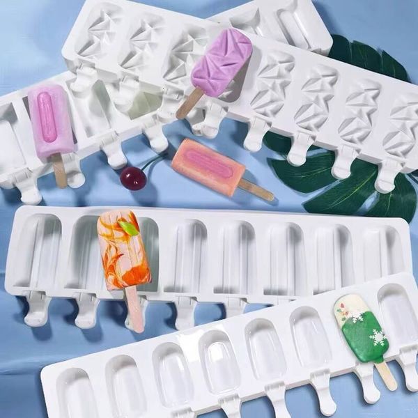DHgate ddmynov 3/4 Cell Silicone Popsicle Magnum Pop Maker Cream ice maker Tray Mold Fruit Juice Freezer Ice Lolly Cake Baking Tool sold by DHgate