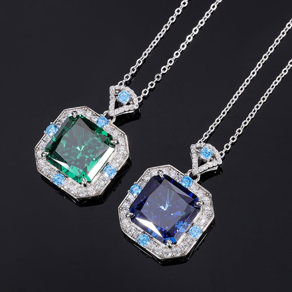 S925 Silver Vintage Fashion High-Carbon Diamond Princess Square Pendant Necklace, 14x14mm Main Stone, Elegant Women's Jewelry, Stylish Textured Pendant
S925 Silver Vintage Fashion High-Carbon Diamond Princess Square Pendant Necklace, 14x14mm Main Stone, Elegant Women's Jewelry, Stylish Textured Pendant