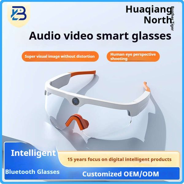 designer sunglasses Huaqiangbei Smart Bluetooth Glasses with Camera, 4K Ultra HD Dash Cam, Music Playback, Call Function, Multi-Function
