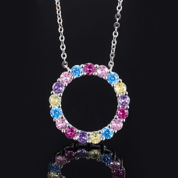 New Vintage S925 Silver Faux Colored Gemstone Flower Ring Pendant Necklace, Simple Fashion Design, Perfect Women's Jewelry for Any Occasion
New Vintage S925 Silver Faux Colored Gemstone Flower Ring Pendant Necklace, Simple Fashion Design, Perfect Women's Jewelry for Any Occasion