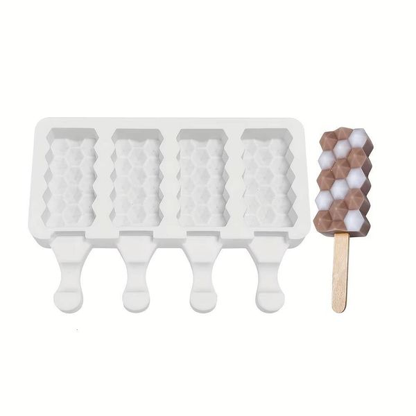 DHgate ddmynov 1pc, ice maker Creative Silicone Honeycomb Popsicle Chocolate Baking Mold, Ice Cream Mo sold by DHgate