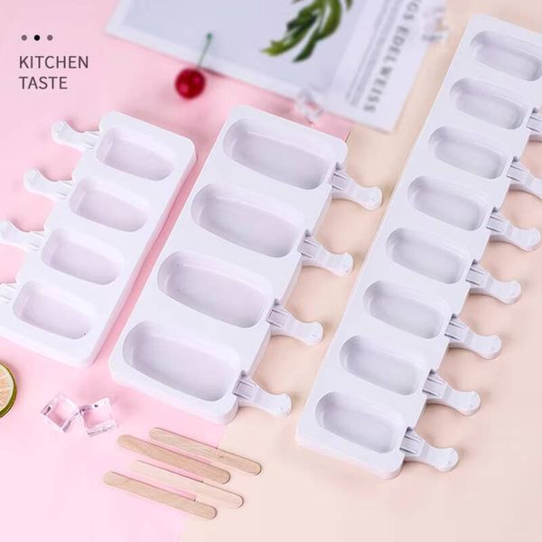 DHgate ddmynov Molds Silicone Food Grade Pop Cube Popsicle With ice maker Sticks Dessert DIY Magnum Cake Mold Ice Cream Maker sold by DHgate