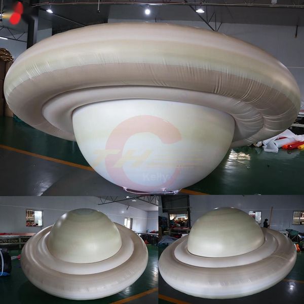 6m dia (20ft) Activities Lighting Inflatable Planet Space Balloon Space themed Advertising Inflatable Planet Model for Sale