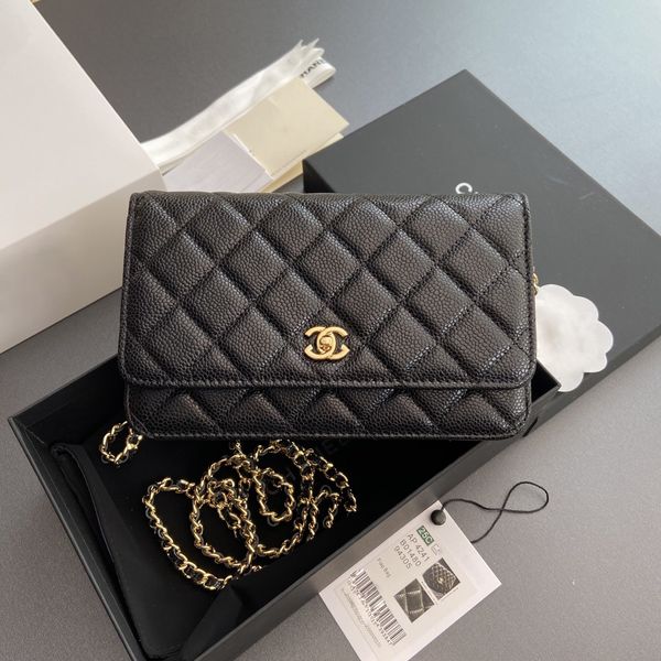Designer bag woc shoulder bag sheepskin wealth bag women's handbag high-quality chain bag wallet diagonal cross bag black classic caviar shoulder bag AA, #4
Designer bag woc shoulder bag sheepskin wealth bag women's handbag high-quality chain bag wallet diagonal cross bag black classic caviar shoulder bag AA, #4