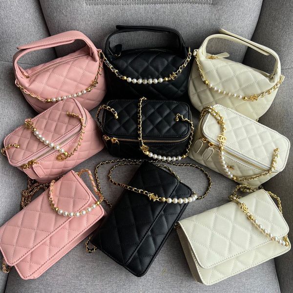 Cross Body Bags For Women Crossbody Bags Designer Half Moon Makeup Bag High Quality Genuine Leather Cowhide Gold Pearl Chain Black Shoulder Bag Handbag Designer Bag, Pink
Cross Body Bags For Women Crossbody Bags Designer Half Moon Makeup Bag High Quality Genuine Leather Cowhide Gold Pearl Chain Black Shoulder Bag Handbag Designer Bag, Pink