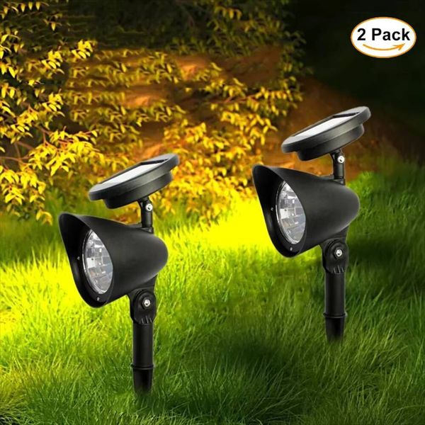 Outdoor Led Solar Spotlight Garden Lights Landscape Decoration IP65 Waterproof for Lawn Courtyard Pathway Tree Separately Lamp tues