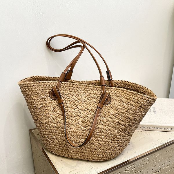 Hot Free Shipping Lafte Grass Hand Woven Straw Woven Tote Bags for Women Shoulder Raffia Bag Rattan Large Shopping Basket Beach Bag Luxury Crochet Handbag Tote Bag1, #beige small
Hot Free Shipping Lafte Grass Hand Woven Straw Woven Tote Bags for Women Shoulder Raffia Bag Rattan Large Shopping Basket Beach Bag Luxury Crochet Handbag Tote Bag1, #beige small