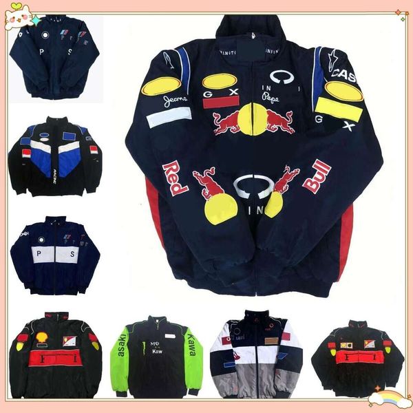 F1 Racing Suit Long-sleeved Retro Motorcycle Jacket Moto Team Rider Winter Cotton Clothing Embroidered Warm Jackets asian size M-XXL, F6
F1 Racing Suit Long-sleeved Retro Motorcycle Jacket Moto Team Rider Winter Cotton Clothing Embroidered Warm Jackets asian size M-XXL, F6
