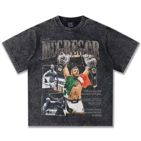 McGregor Men's 100% Cotton Oversized Casual T-Shirt Spring Summer Cross-Cultural Washed Vintage Short Sleeve American Heavyweight, Washed black short sleeve 
McGregor Men's 100% Cotton Oversized Casual T-Shirt Spring Summer Cross-Cultural Washed Vintage Short Sleeve American Heavyweight, Washed black short sleeve