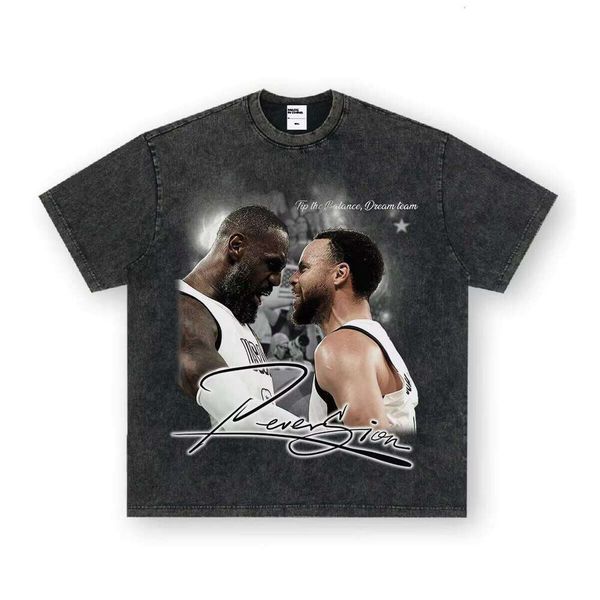 Curry James American Street Print Washed Small Neckline 3D Pure Cotton Short Sleeve Unisex T-Shirt 280g, Washed black short sleeve small
Curry James American Street Print Washed Small Neckline 3D Pure Cotton Short Sleeve Unisex T-Shirt 280g, Washed black short sleeve small