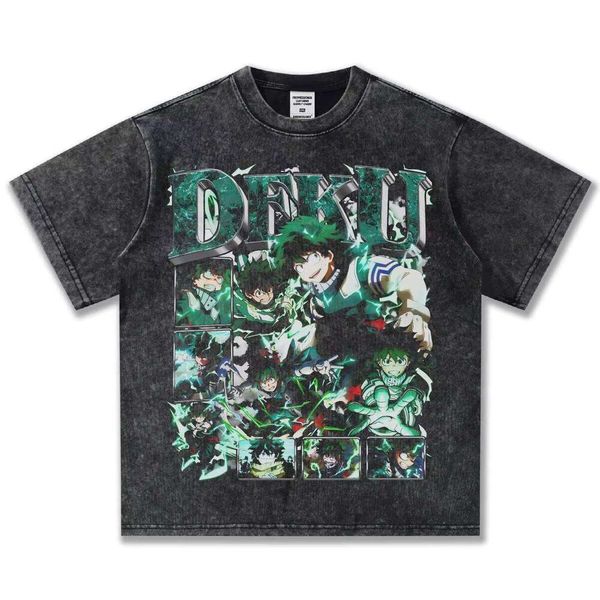 Clothing Manufacturer Midoriya Izuku Printed Short Sleeve 230g 100% Cotton Washed T-Shirt, Blackened
Clothing Manufacturer Midoriya Izuku Printed Short Sleeve 230g 100% Cotton Washed T-Shirt, Blackened