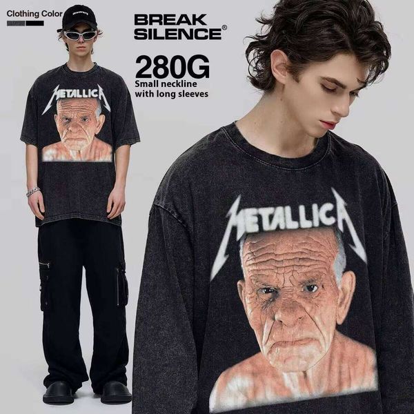 Short Sleeve Rock Band USA Washed Heavyweight Cotton Unisex Casual Style Dyed Cross-Cultural Printed T-Shirt, Washed black short sleeve small
Short Sleeve Rock Band USA Washed Heavyweight Cotton Unisex Casual Style Dyed Cross-Cultural Printed T-Shirt, Washed black short sleeve small