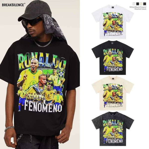 2025 Heavy Short Sleeve Ronaldo Football American Style Washed and Distressed Trend Oversized Jersey Length T-Shirt, White short sleeve
2025 Heavy Short Sleeve Ronaldo Football American Style Washed and Distressed Trend Oversized Jersey Length T-Shirt, White short sleeve