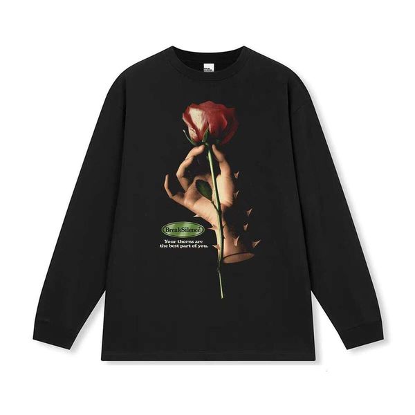 American Street Print Short Sleeve Thorn Rose DIY Cross-Border Heavy Washed Vintage Gym Occasion 280G T-Shirt, Black short sleeve (small neckline)
American Street Print Short Sleeve Thorn Rose DIY Cross-Border Heavy Washed Vintage Gym Occasion 280G T-Shirt, Black short sleeve (small neckline)