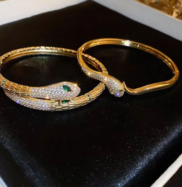 Fengshui Bracelet Designer 14K Gold Zirconia Snake Bone Open Bracelets Jewelry Women Bring Prosperity Good Fortune Charm Bangle Bijoux Luxe Gift
Fengshui Bracelet Designer 14K Gold Zirconia Snake Bone Open Bracelets Jewelry Women Bring Prosperity Good Fortune Charm Bangle Bijoux Luxe Gift