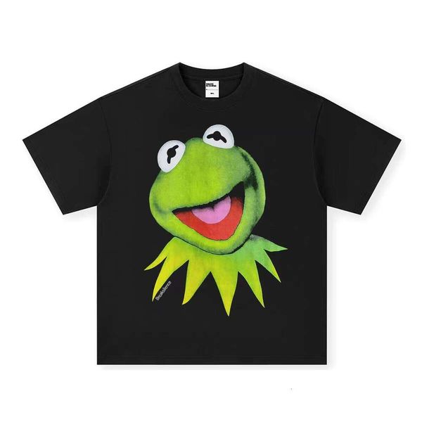 Autumn Cotton Short Sleeve Sesame Street Kermit High-Quality American Style Unisex T-Shirt, Black short-sleeved (small neckline)
Autumn Cotton Short Sleeve Sesame Street Kermit High-Quality American Style Unisex T-Shirt, Black short-sleeved (small neckline)