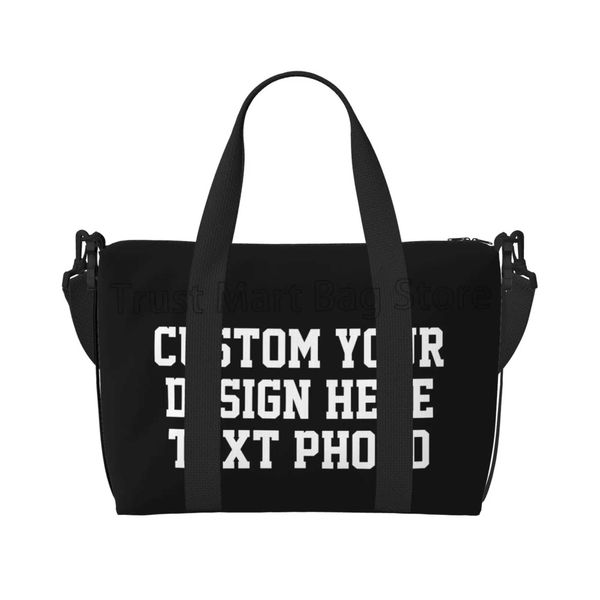Custom Your Design Text Photo Print Duffle Bags — compare prices at CompareOffers