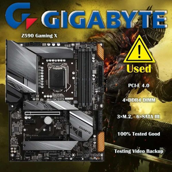 GIGABYTE Z590 Gaming X LGA1200 M.2 NVME SATA III USB 3.0 DDR4 ATX Motherboard