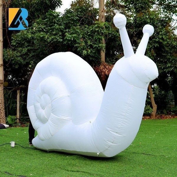 8m height (26ft) Custom Promotional Inflatables Giant Inflatable Snail for Beach Birthday Decorations
