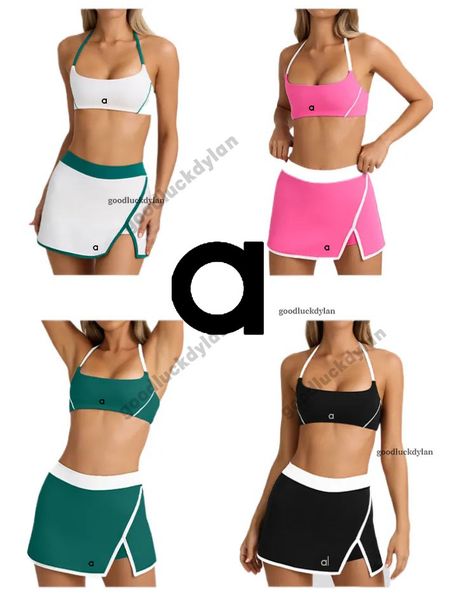 alocardio 5A Quality Yoga Outfits Fitness Clothes Women's Yoga Bra Set with Tank Top Short Skirt for Fitness Running Outdoor Activities Black/White/Green/Pink
alocardio 5A Quality Yoga Outfits Fitness Clothes Women's Yoga Bra Set with Tank Top Short Skirt for Fitness Running Outdoor Activities Black/White/Green/Pink