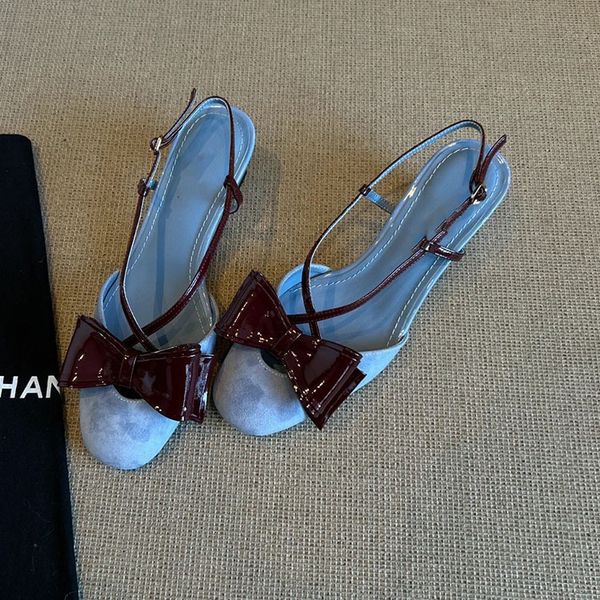 Sandals Baotou thick heel back empty sandals shoes 2025 summer new style girl like versatile single shoes, Blue
Sandals Baotou thick heel back empty sandals shoes 2025 summer new style girl like versatile single shoes, Blue