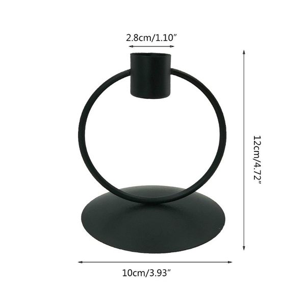 Nordic round simple black candlestick for home decoration and dinner table model room candlelight dinner decors
Nordic round simple black candlestick for home decoration and dinner table model room candlelight dinner decors