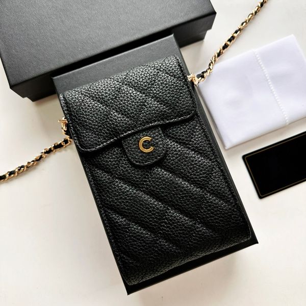 Mirror phone bag Mini Chain Bag Flap Cellphone Pouch Coin Purse Caviar Wallet Shoulder Designer Women's Fashion Leather Cell Phone Bags, Cda01 18.5*10cm
Mirror phone bag Mini Chain Bag Flap Cellphone Pouch Coin Purse Caviar Wallet Shoulder Designer Women's Fashion Leather Cell Phone Bags, Cda01 18.5*10cm