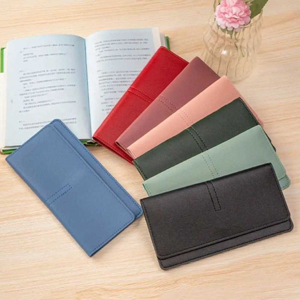 Minimalist PU Leather Women Wallets Solid Color Large Capac…