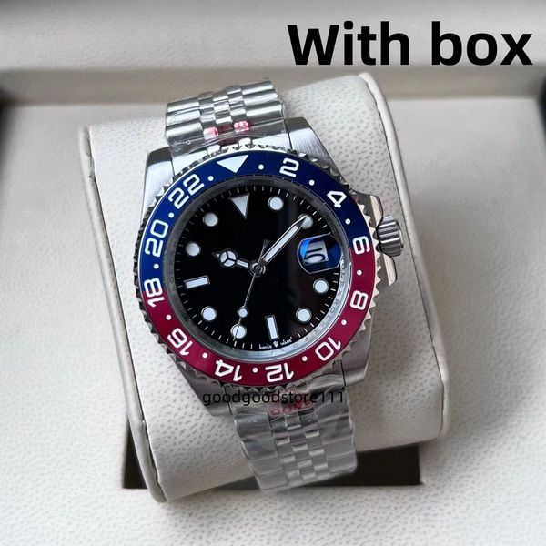 Mens Watches Automatic Mechanical 40mm Watch 904L Stainless Steel Blue Black Ceramic Sapphire glass Super luminous Wholesale Super clone watch, Color 11
Mens Watches Automatic Mechanical 40mm Watch 904L Stainless Steel Blue Black Ceramic Sapphire glass Super luminous Wholesale Super clone watch, Color 11