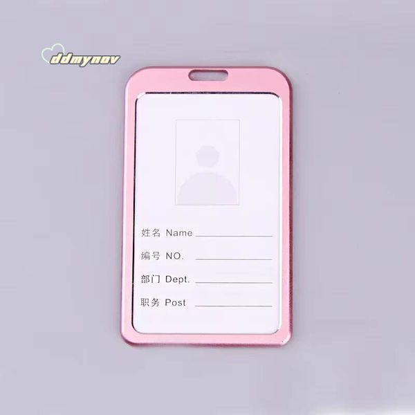 Office Metal Work Identity Badge ID Aluminium Alloy Employee Name Cover Business Case Credit Card Holder Wallet dhmallking