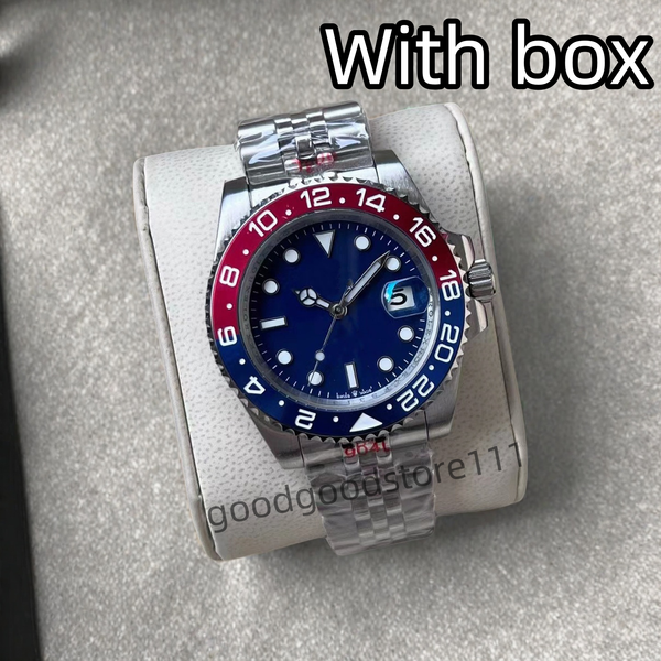 Mens Watches Automatic Mechanical 40mm Watch 904L Stainless Steel Blue Black Ceramic Sapphire glass Super luminous Mens watches high quality, Color 14
Mens Watches Automatic Mechanical 40mm Watch 904L Stainless Steel Blue Black Ceramic Sapphire glass Super luminous Mens watches high quality, Color 14