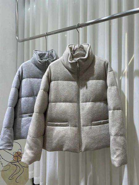 2024 New Women Winter Warm Goose Down Jacket Cashmere Wool …