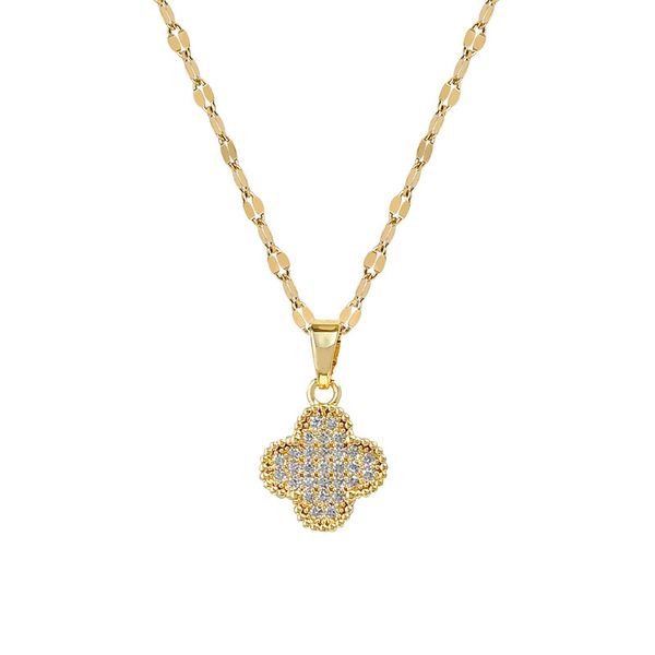 Classy Clover Necklace, Designer - Inspired 4 - Leaf Pendant, Luxury Jewelry for Daily Wear & Gifting, Rhinestone - Encrusted
Classy Clover Necklace, Designer - Inspired 4 - Leaf Pendant, Luxury Jewelry for Daily Wear & Gifting, Rhinestone - Encrusted