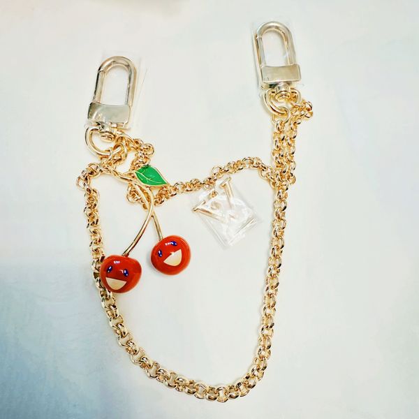 High quality Bag Charm Cherry Keychain Charms for Handbags Cute Fashion Bag Charm Designer keychain for Womens charms chain Lanyards
High quality Bag Charm Cherry Keychain Charms for Handbags Cute Fashion Bag Charm Designer keychain for Womens charms chain Lanyards