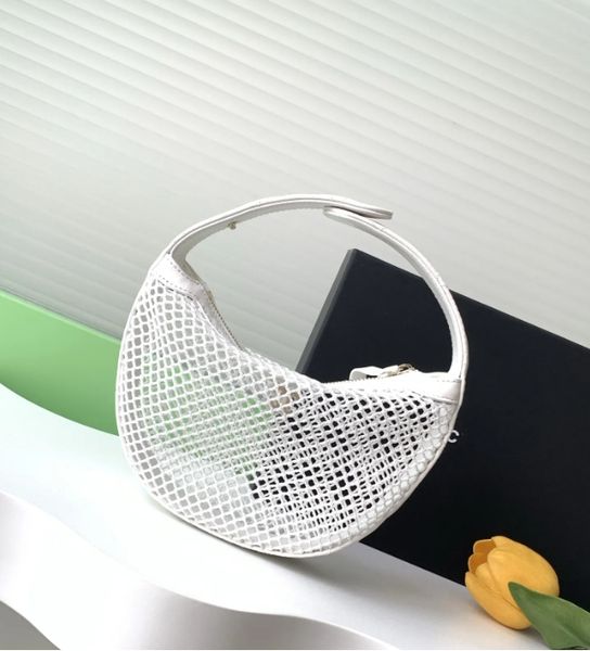 Mirror 10A Designer Totes new mesh half moon armpit high-quality sheepskin shoulder handbag fashionable women's bag, White
Mirror 10A Designer Totes new mesh half moon armpit high-quality sheepskin shoulder handbag fashionable women's bag, White