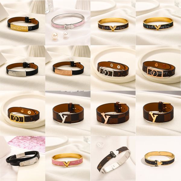 Designer Classic Leather Cuff Decoration 18k Stainless Steel Jewelry Fashion Jewelry Holiday Birthday Gift Christmas Gift
Designer Classic Leather Cuff Decoration 18k Stainless Steel Jewelry Fashion Jewelry Holiday Birthday Gift Christmas Gift