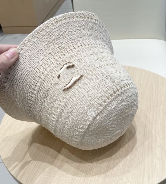 Beige Knitted Beani…