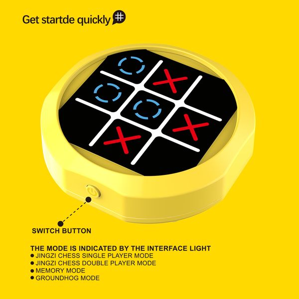 Magnet Toy Tic-Tac-Toe Electronic Puzzle Toys Tic-Tac-Toe Multi-Function toy for 3 year old Game Machine Chessboard Multi-Mode Ma