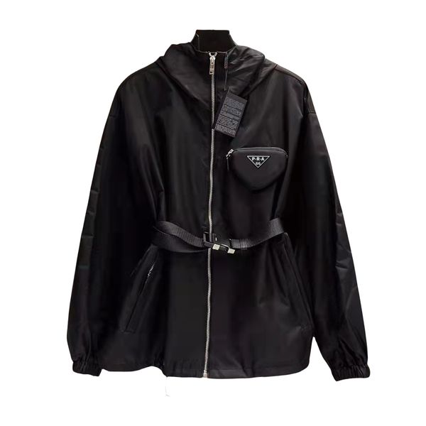 GG-P-R-A Fashion Designer Womens Nylon Jackets Spring and Autumn Ladies Black Waisted Slim Hooded Coats Outdoor Casual Trench Hooded Windbreaker Clothing Jacket Tops, P***a correct style -7
GG-P-R-A Fashion Designer Womens Nylon Jackets Spring and Autumn Ladies Black Waisted Slim Hooded Coats Outdoor Casual Trench Hooded Windbreaker Clothing Jacket Tops, P***a correct style -7