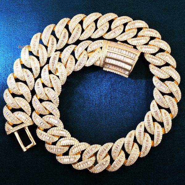 20mm Luxury VVS Moissanite Iced Out Hip Hop Semi-Arc T-Step Cuban Chain Edgy Bling Multi-Size Statement Jewelry Pass the diamond tester
20mm Luxury VVS Moissanite Iced Out Hip Hop Semi-Arc T-Step Cuban Chain Edgy Bling Multi-Size Statement Jewelry Pass the diamond tester