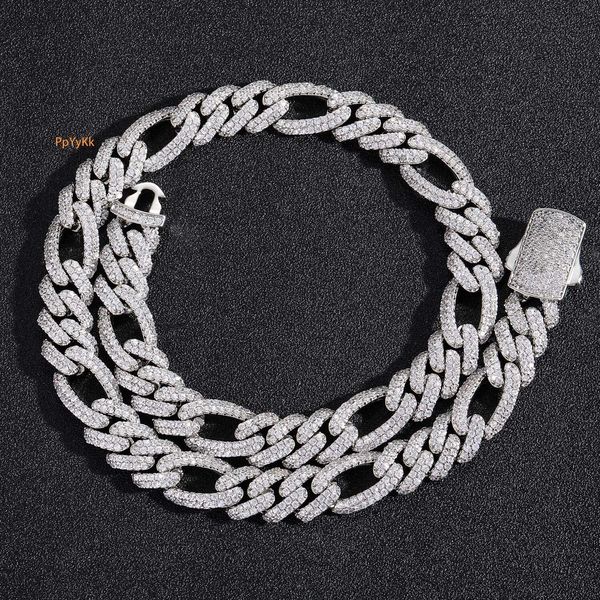 Hiphop Miami Cuban Link Chain 12mm Spring Clasp VVS Moissanite Iced Out Luxury High Quality Jewelry Pass the diamond tester
Hiphop Miami Cuban Link Chain 12mm Spring Clasp VVS Moissanite Iced Out Luxury High Quality Jewelry Pass the diamond tester