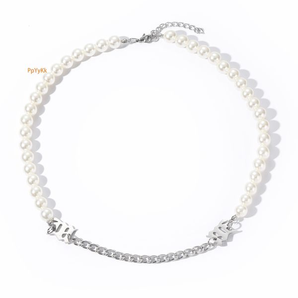 Luxury Moissanite Hip Hop M Letter Necklace Pearl Mix Choker Unisex Versatile Jewelry Pass the diamond tester
Luxury Moissanite Hip Hop M Letter Necklace Pearl Mix Choker Unisex Versatile Jewelry Pass the diamond tester