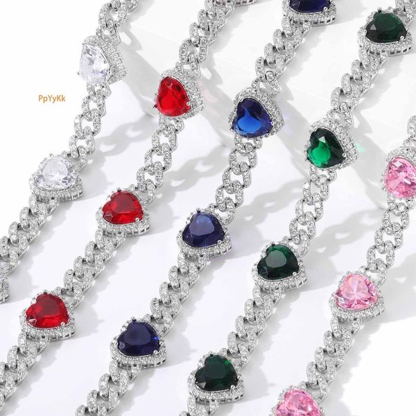 Men's Heart Shaped Moissanite 9mm Cuban Chain Iced Out Colorful Bling Luxury Couples Necklace Pass the diamond tester
Men's Heart Shaped Moissanite 9mm Cuban Chain Iced Out Colorful Bling Luxury Couples Necklace Pass the diamond tester