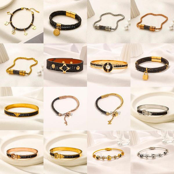 Classic designer bracelet leather bracelet charms bracelet jewelry birthday gift 18k stainless steel bracelet suitable for men and women bracelets
Classic designer bracelet leather bracelet charms bracelet jewelry birthday gift 18k stainless steel bracelet suitable for men and women bracelets