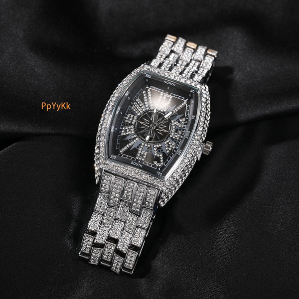 Luxury Jewelry VVS Moissanite Hip Hop Iced Out Bling Bling Starry Men Watch Personalized Numerals Barrel Big Dial Pass the diamond tester, Gray
Luxury Jewelry VVS Moissanite Hip Hop Iced Out Bling Bling Starry Men Watch Personalized Numerals Barrel Big Dial Pass the diamond tester, Gray