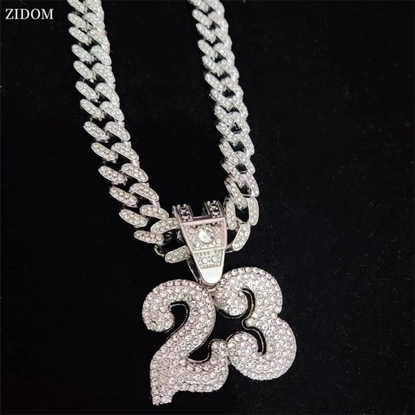 Mens Hip Hop Digital 23 Pendant Necklace Cuban — compare prices at CompareOffers