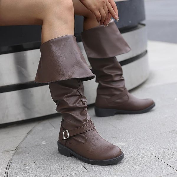Medieval Leather Boots Jack Sparrow Renaissance Half Haddock Shoes Footwear Larp Pirate Warrior Vintage Jackboot For Adult 250930